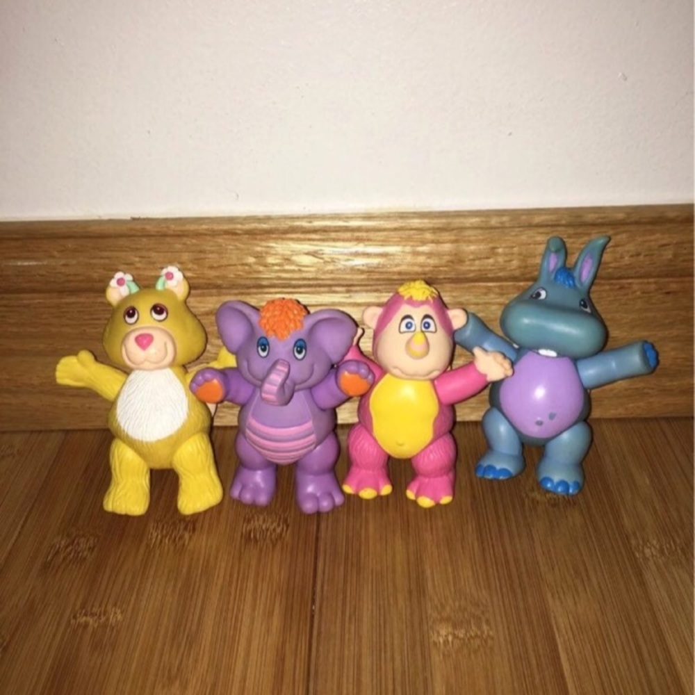Disney 1985 Vintage Wuzzles Toy Lot Bundle